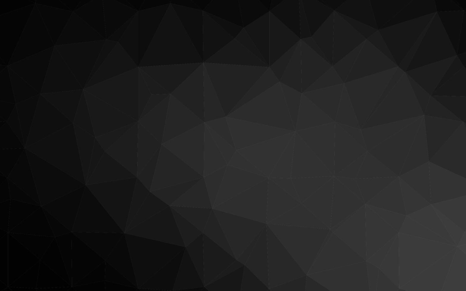 Dark Silver, Gray vector polygonal background.