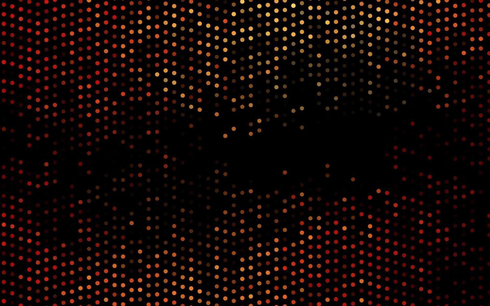 Dark Red, Yellow vector background with bubbles.