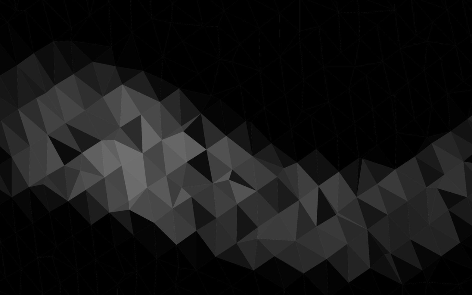 Dark Silver, Gray vector polygonal pattern.