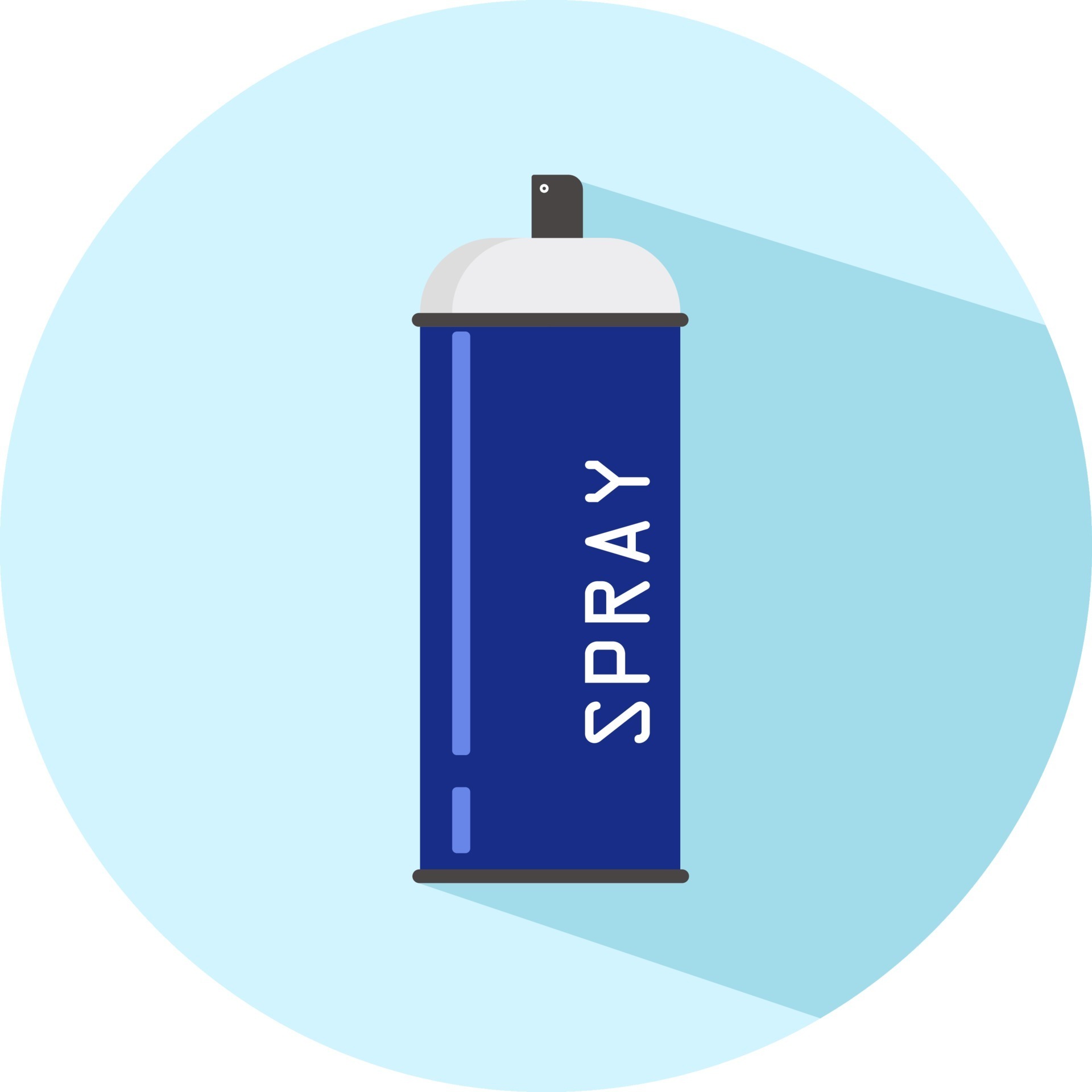 Can spray, illustration, vector on a white background. 6978027 Vector