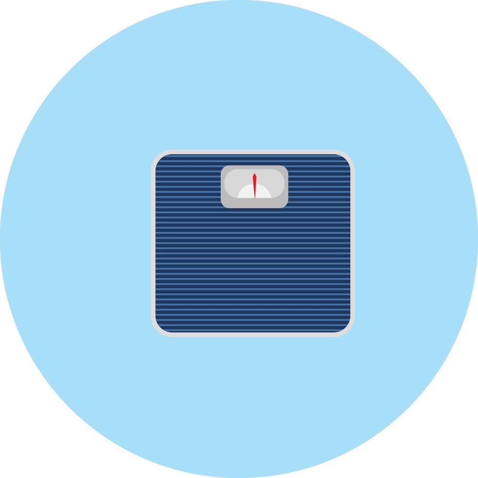 Weighing machine, illustration, vector on a white background.