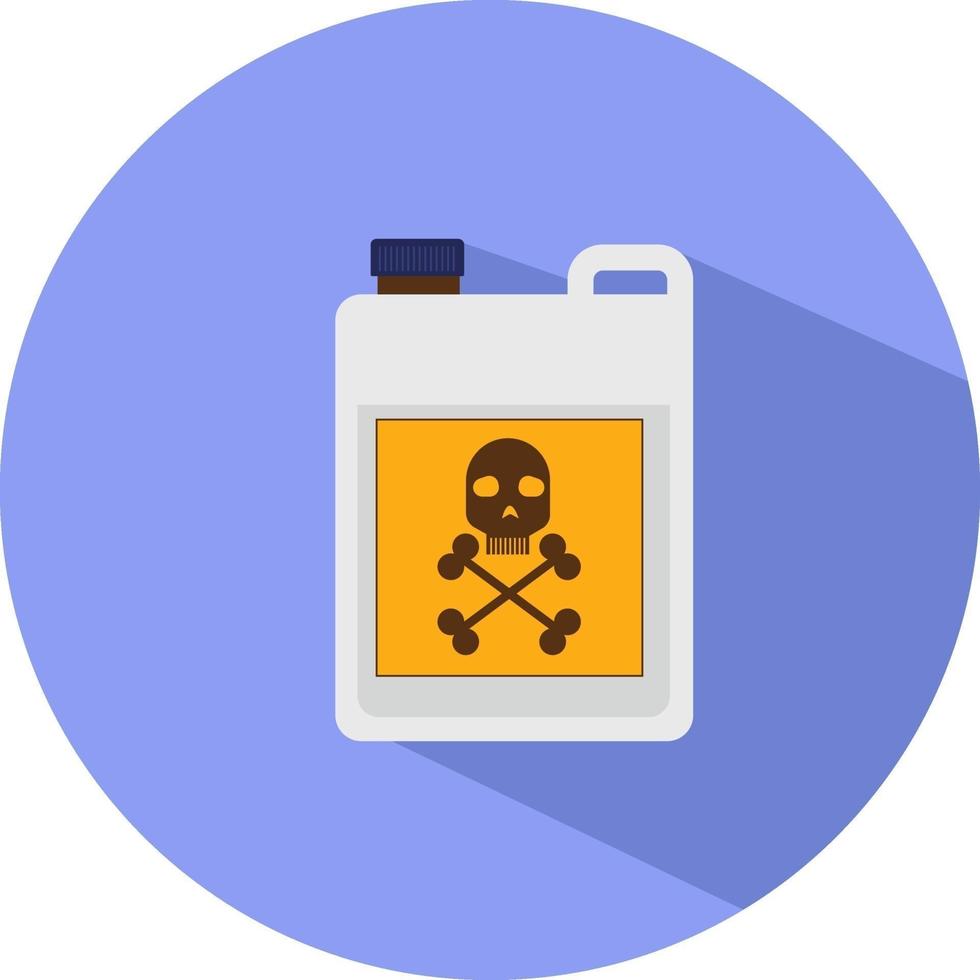 Poison can, illustration, vector on a white background.