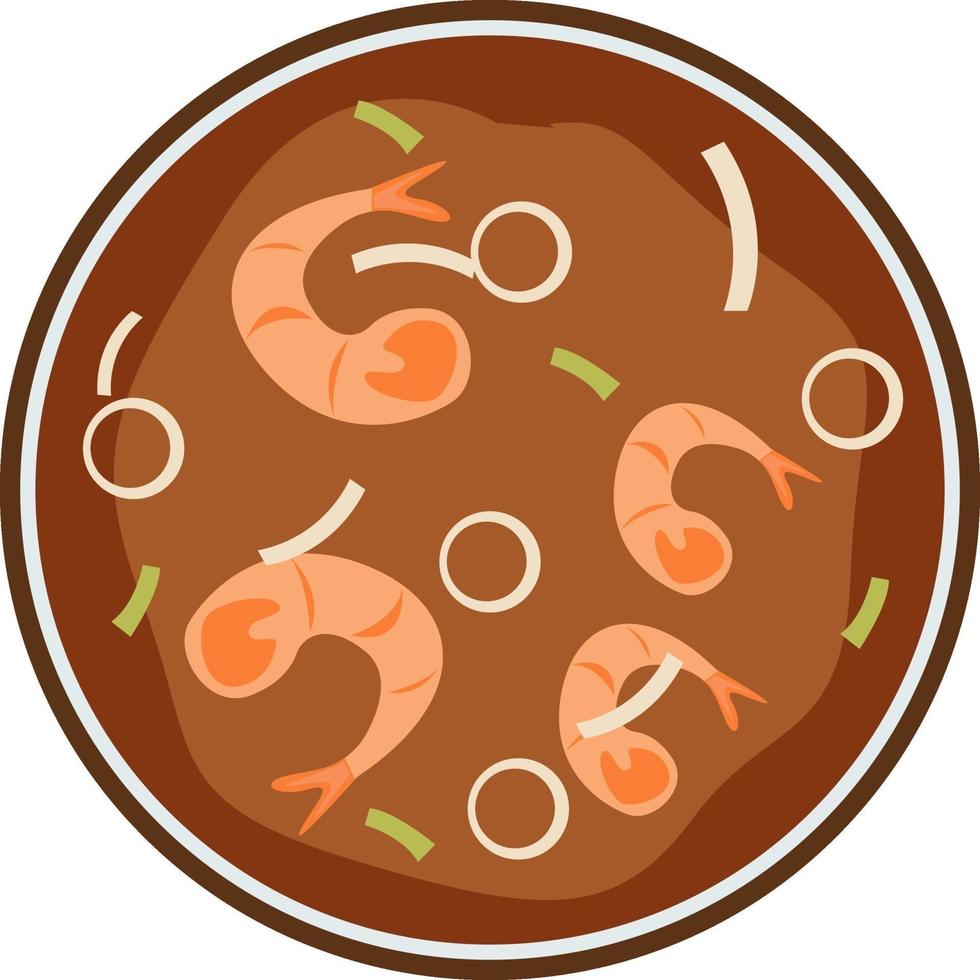 comida surcoreana, ilustración, vector sobre fondo blanco.