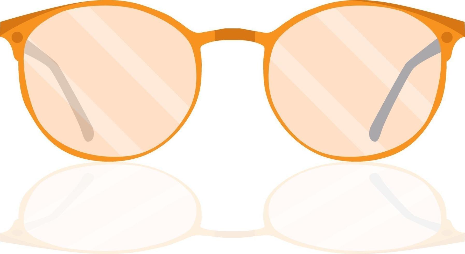 Sun glasses, illustration, vector on a white background.