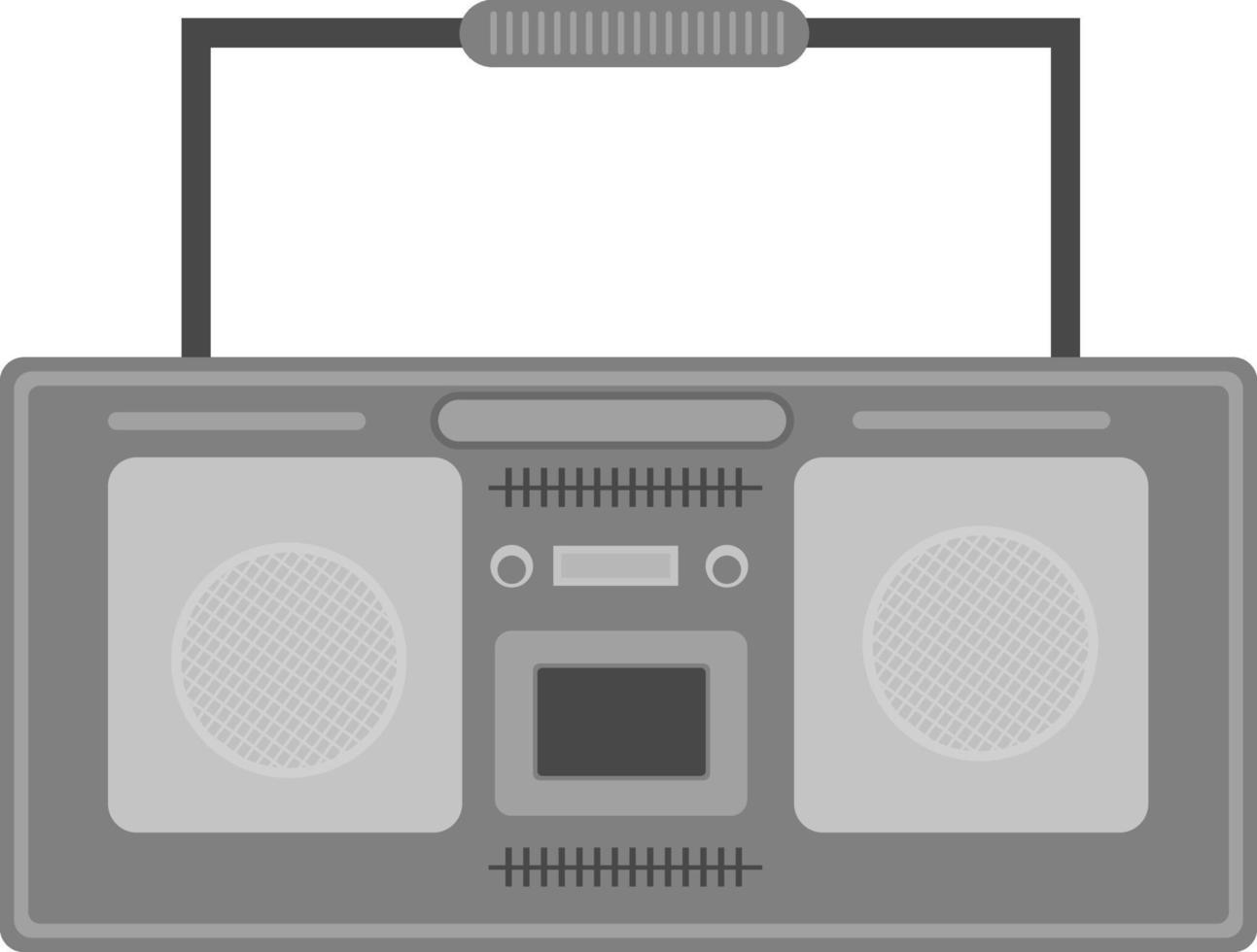 Tape recorder, illustration, vector on a white background.