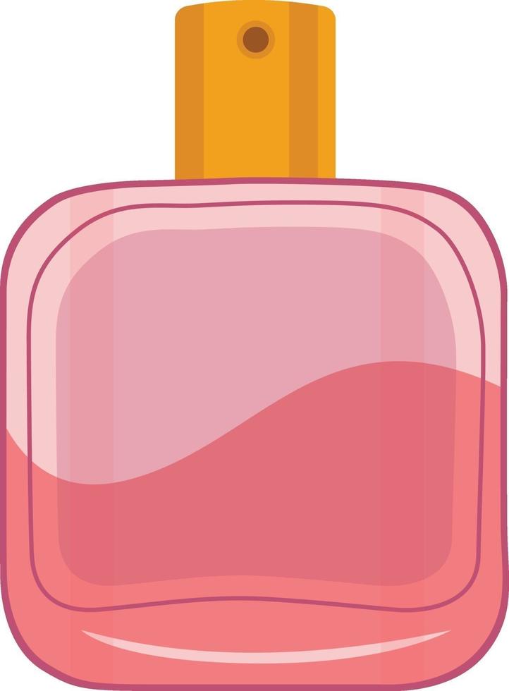 perfume rosa, ilustración, vector sobre fondo blanco.