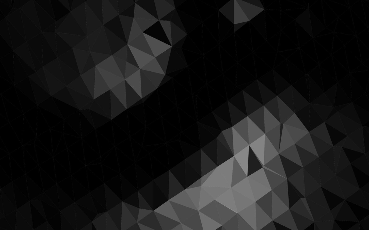 Dark Silver, Gray vector abstract polygonal layout.