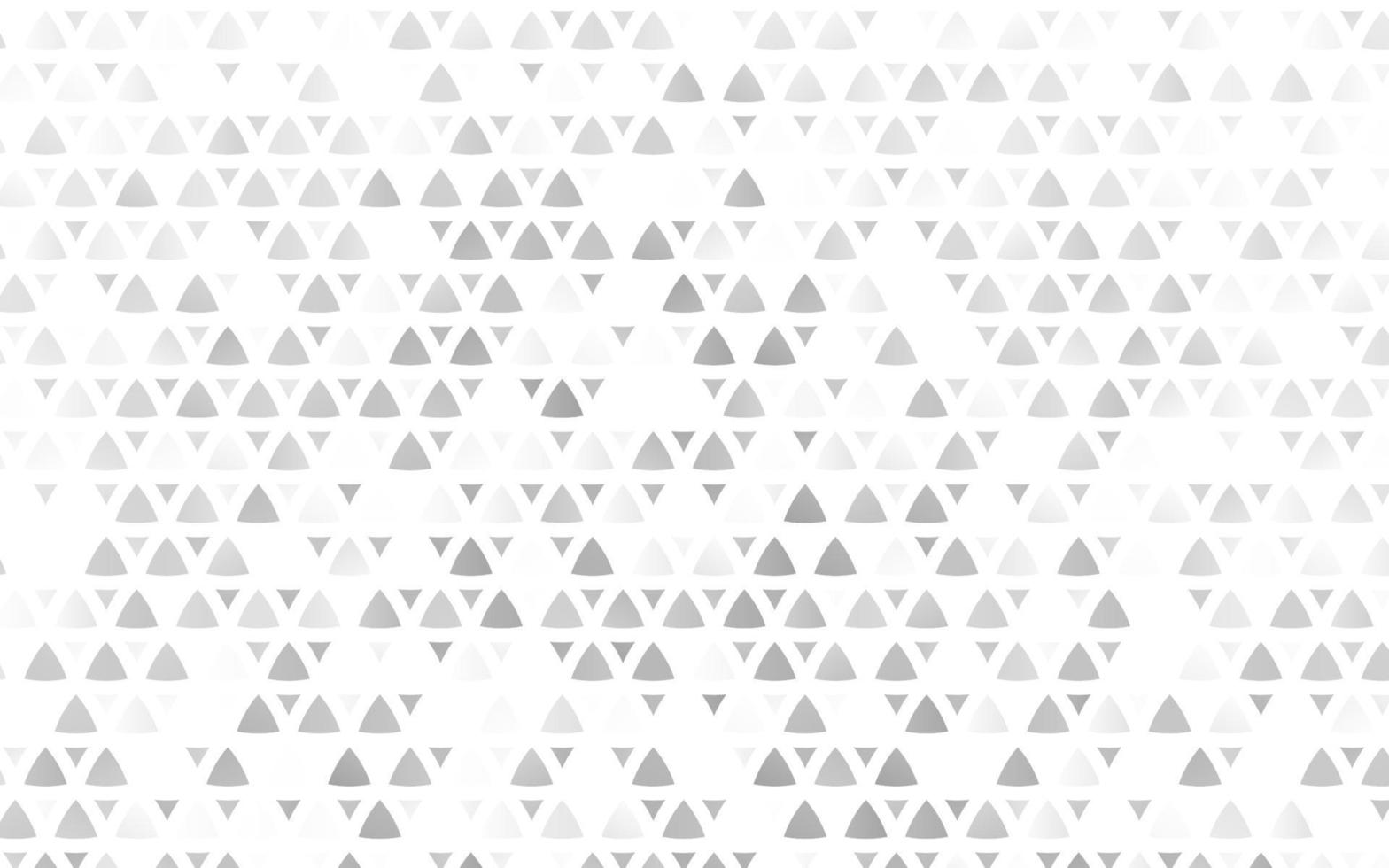 Light Silver, Gray vector seamless texture in triangular style.