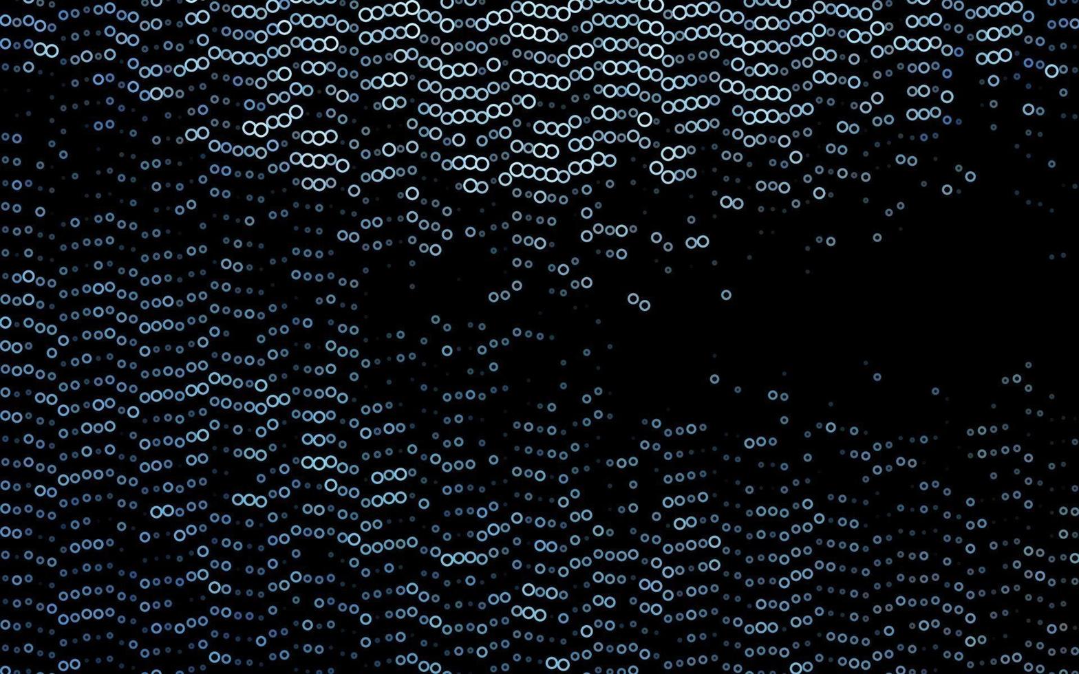 Dark BLUE vector template with circles.
