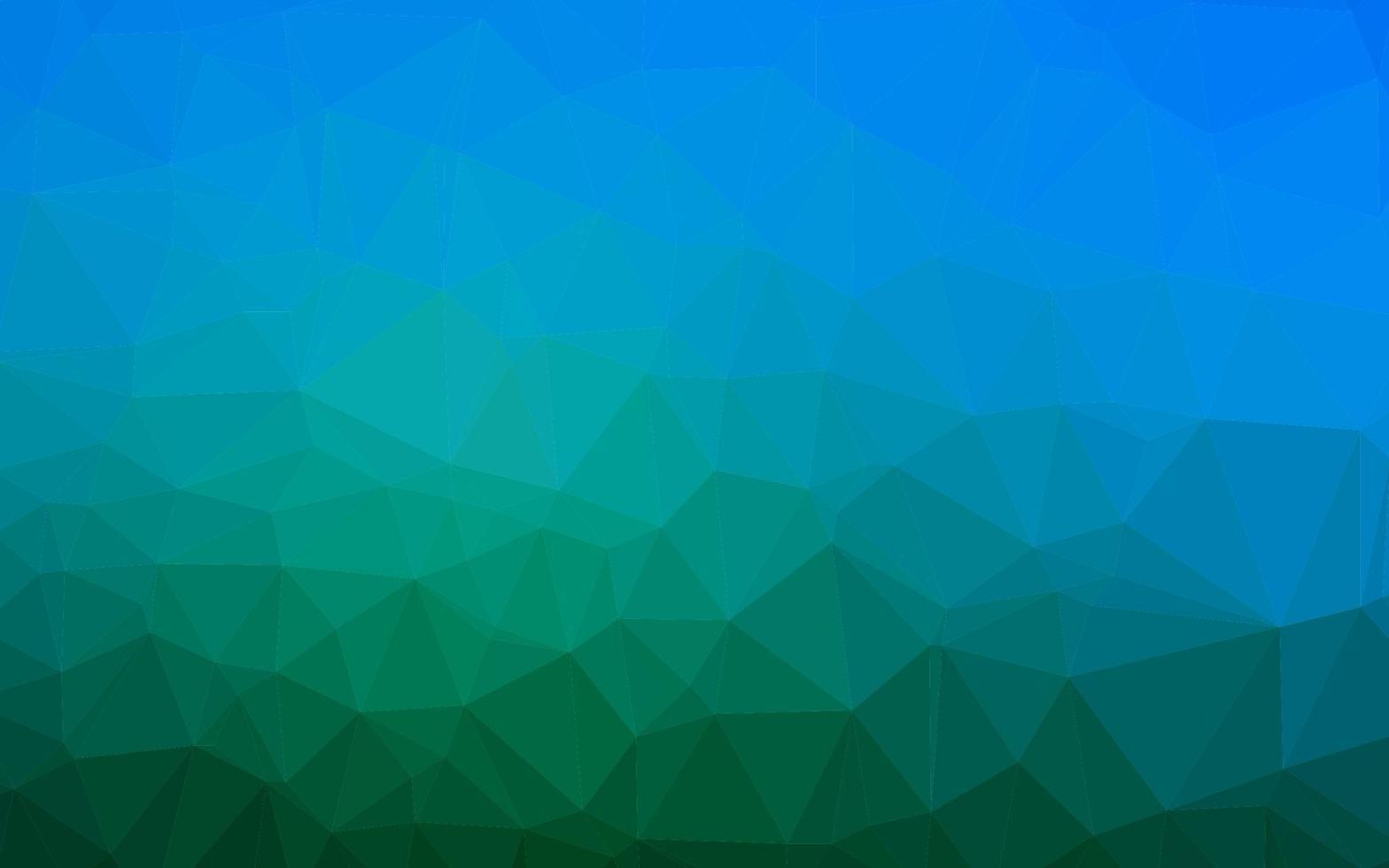 Fondo poligonal vector azul oscuro, verde.