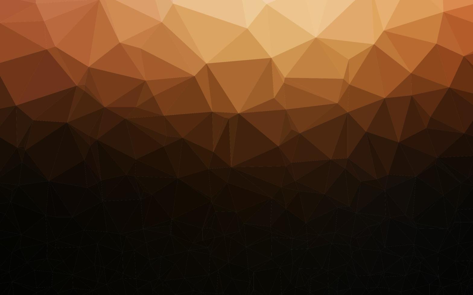 Dark Orange vector abstract mosaic backdrop.