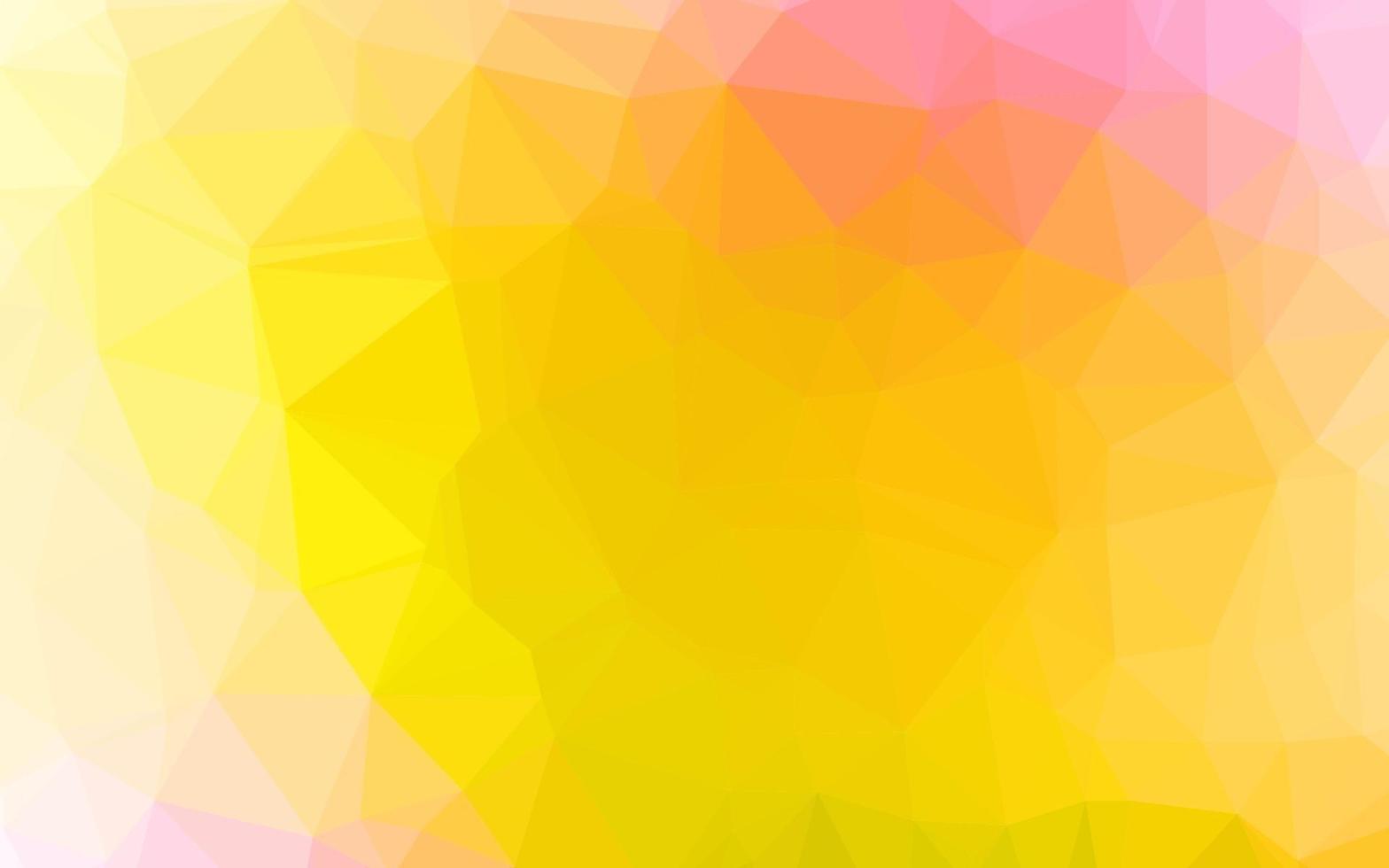 Light Pink, Yellow vector abstract mosaic pattern.