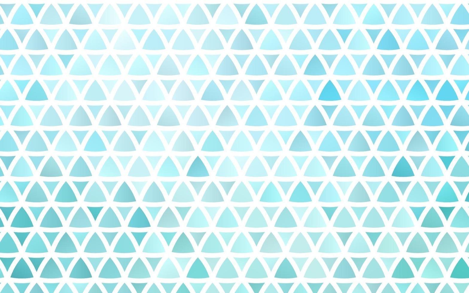 Light BLUE vector seamless background with triangles.