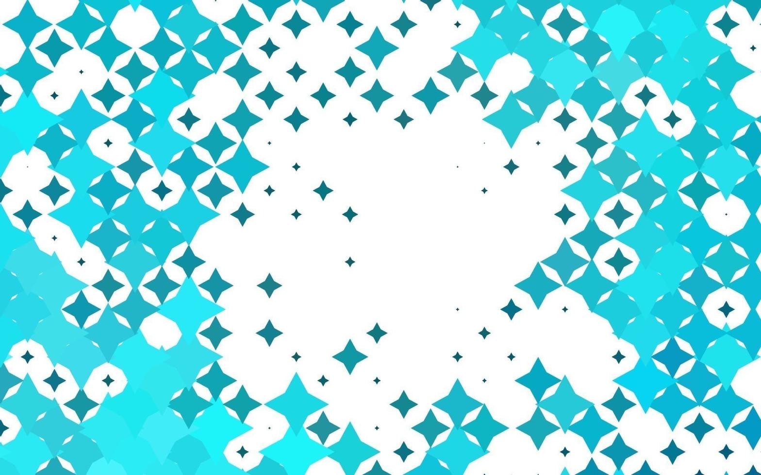 Light BLUE vector cover with small and big stars.