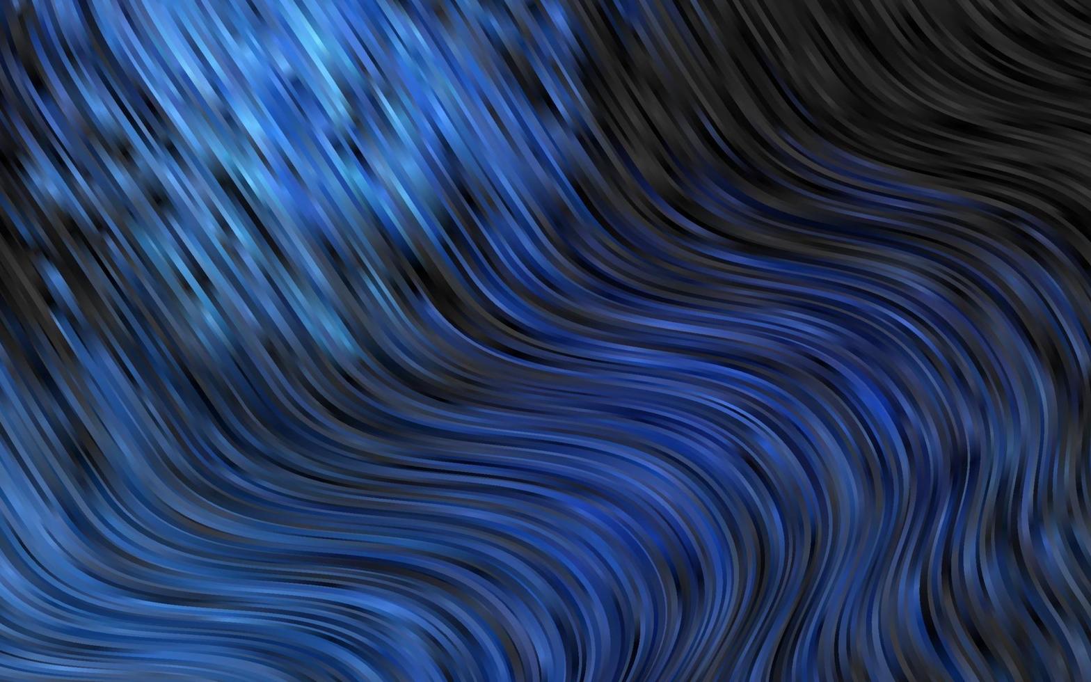 Dark BLUE vector background with bent lines.