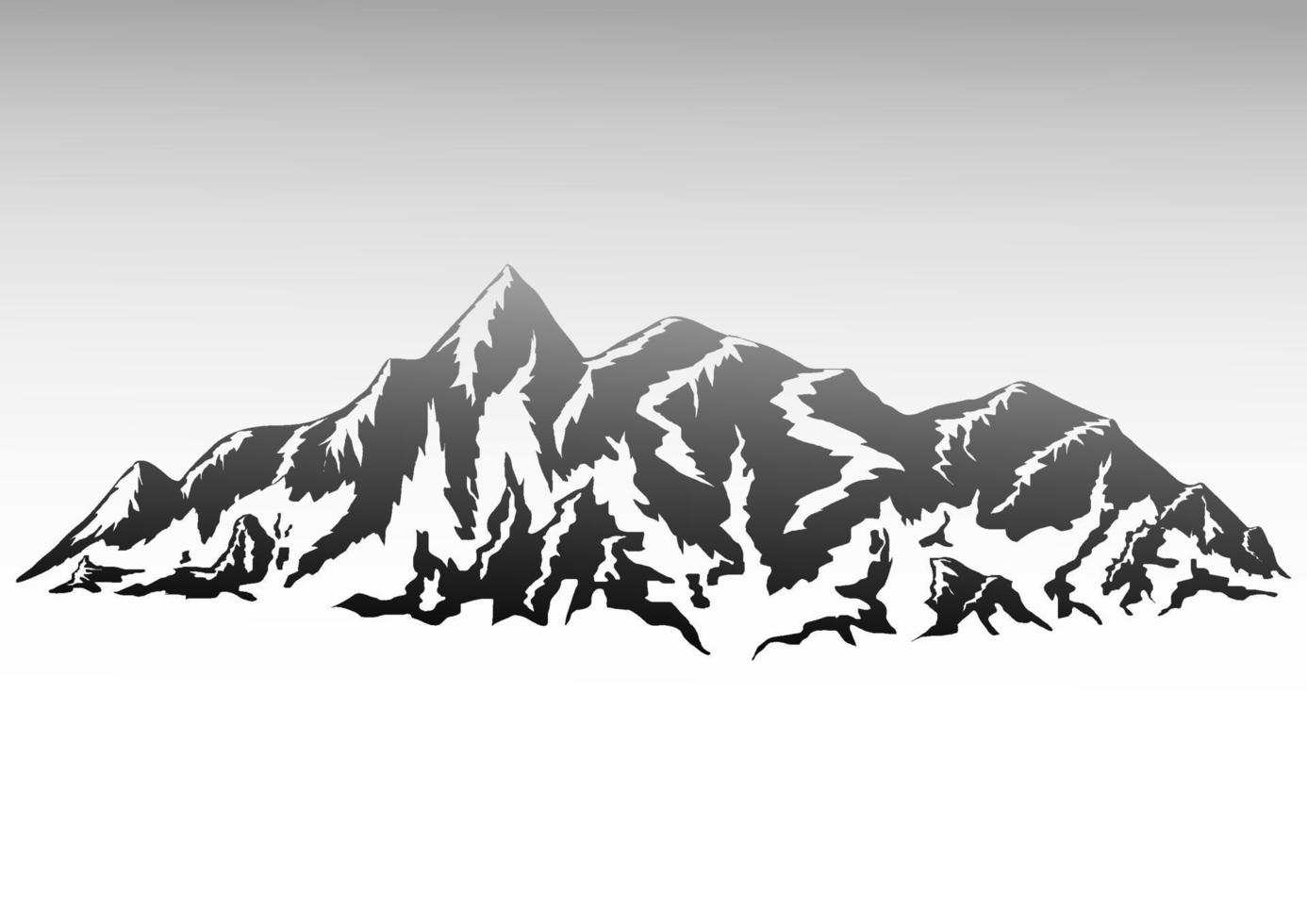 mountain icon vector