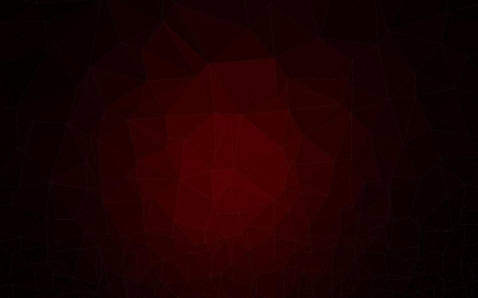 Dark Red vector polygonal pattern.