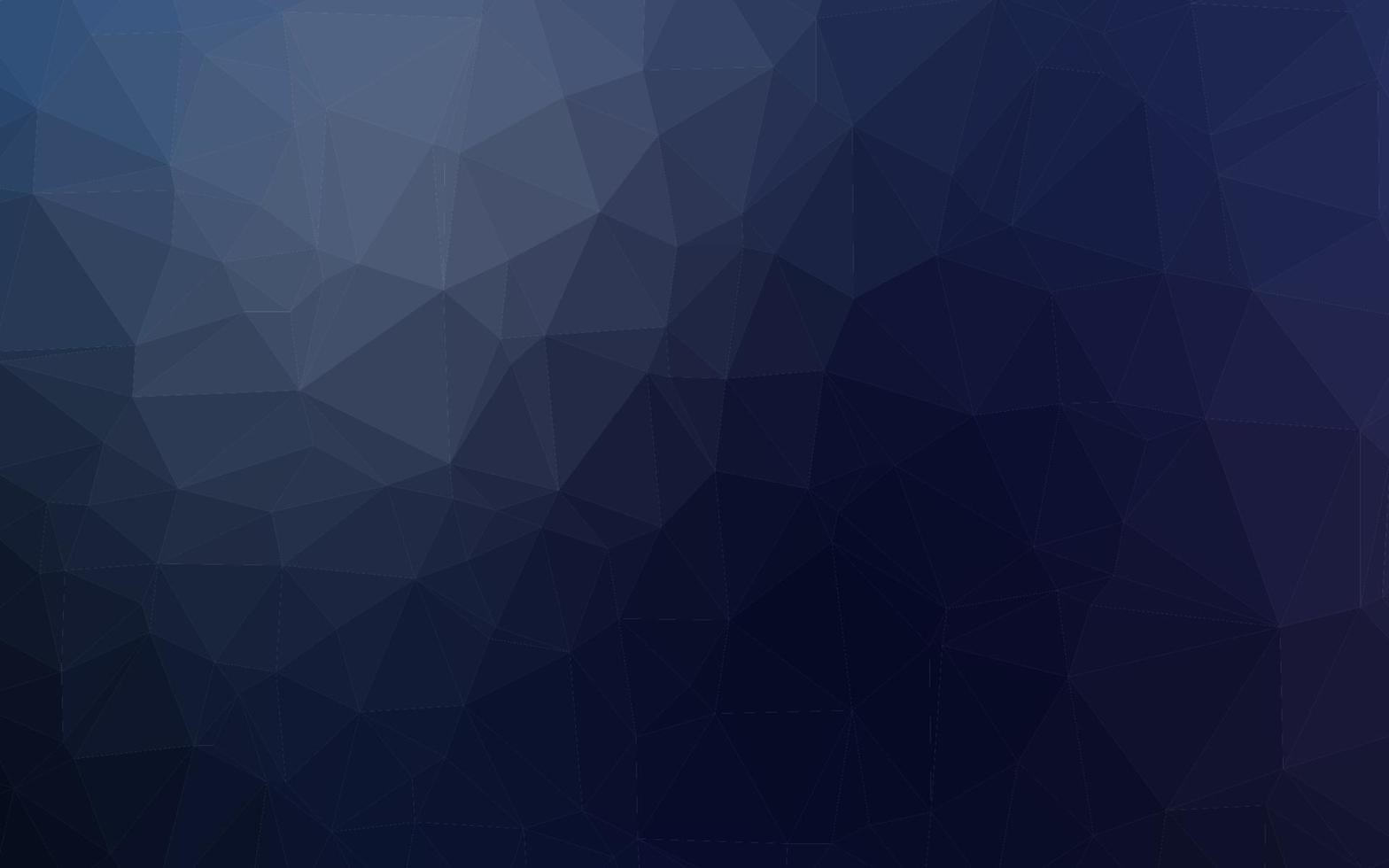 Dark BLUE vector polygon abstract backdrop.