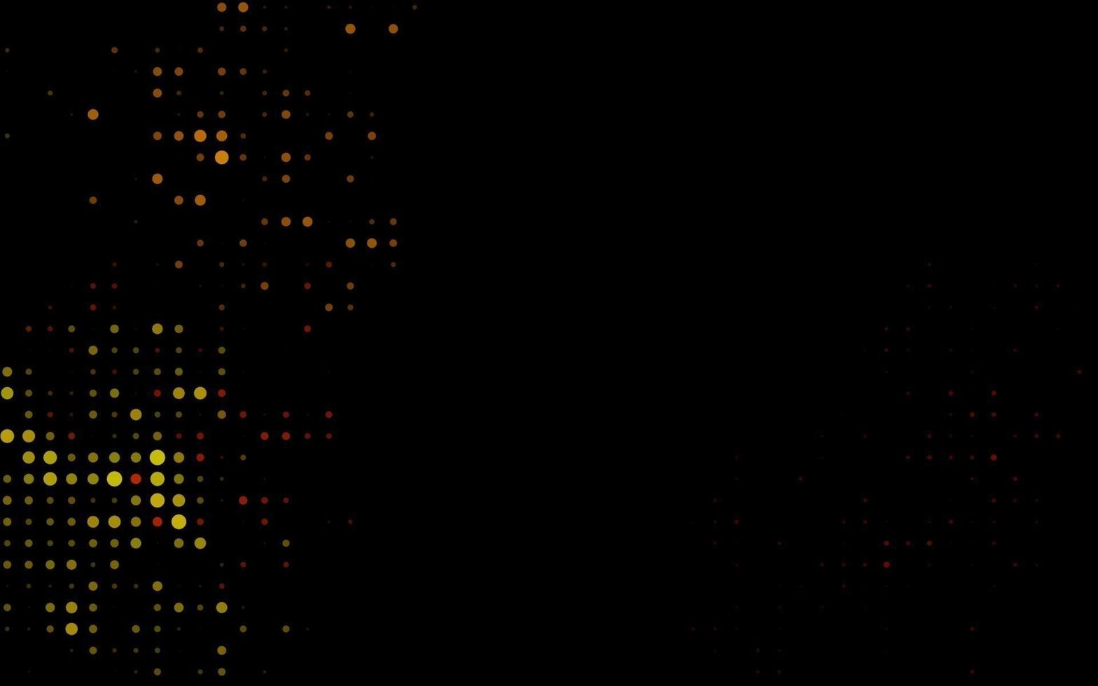 Dark Yellow, Orange vector cover with spots.
