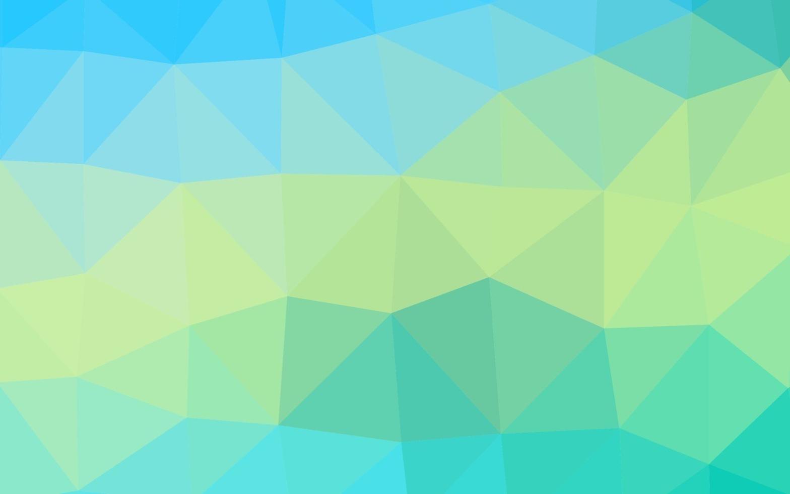 Light Blue, Yellow vector triangle mosaic template.