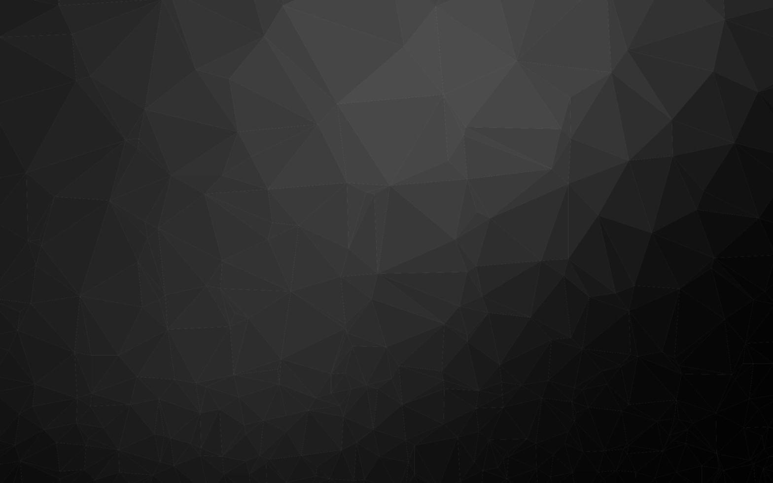 Dark Silver, Gray vector polygon abstract layout.