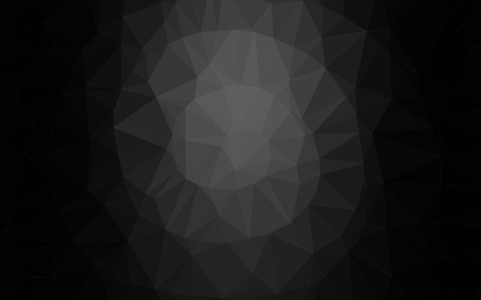 Dark Silver, Gray vector polygon abstract layout.