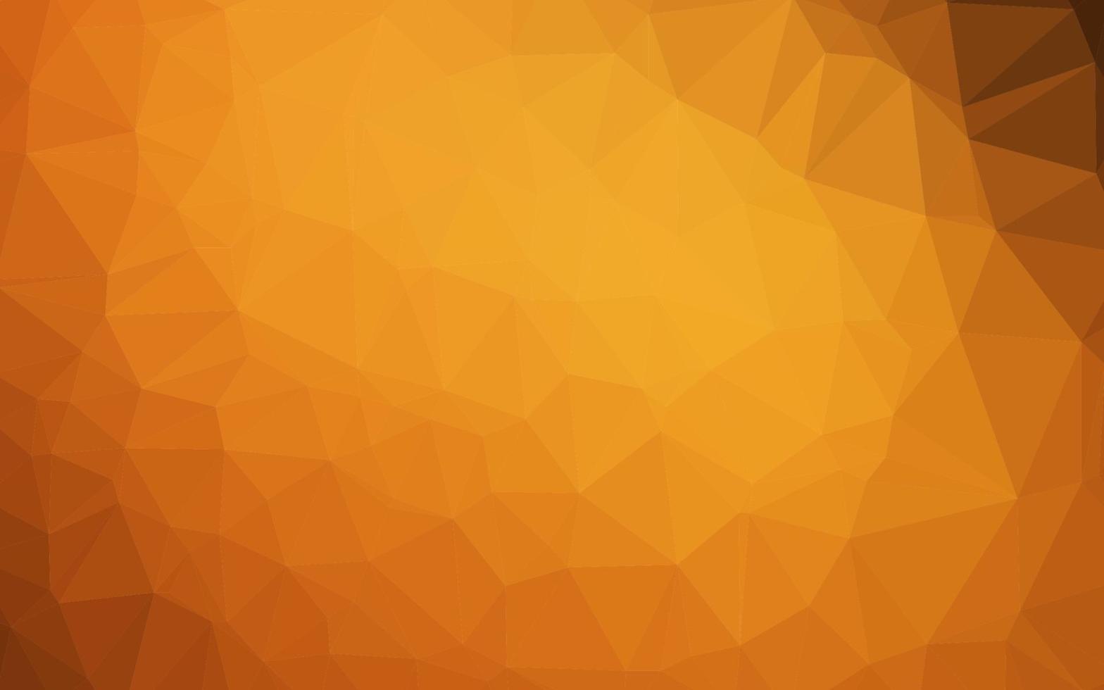 Light Yellow, Orange vector polygon abstract layout.