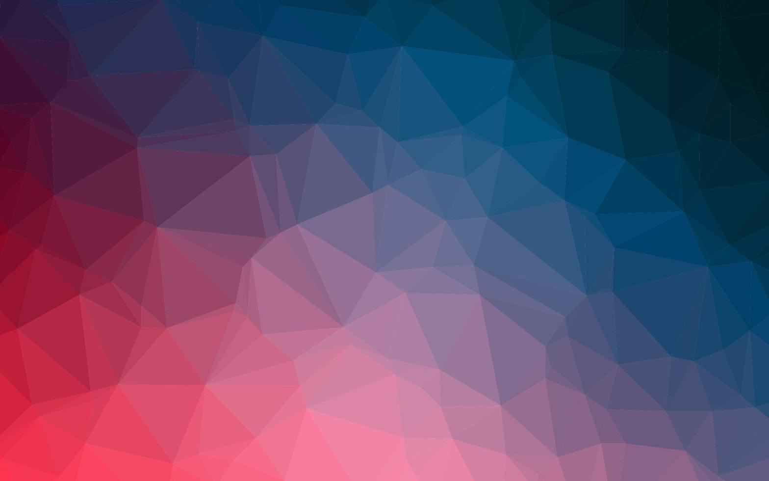 Light Blue, Red vector polygon abstract background.