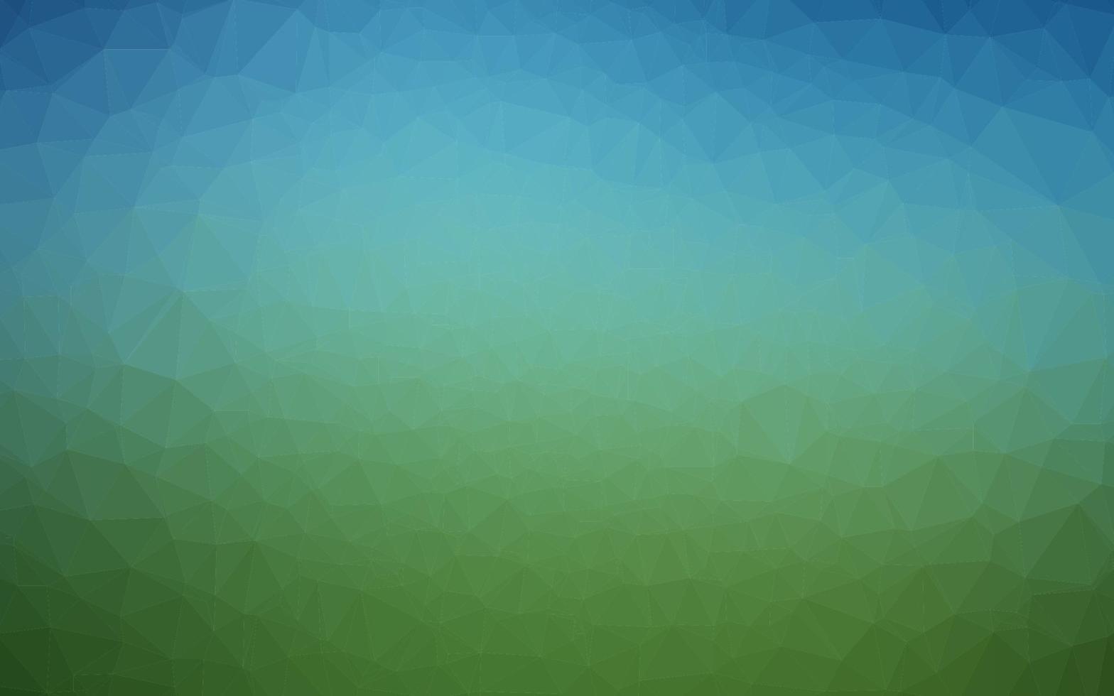 Dark Blue, Green vector polygonal pattern.
