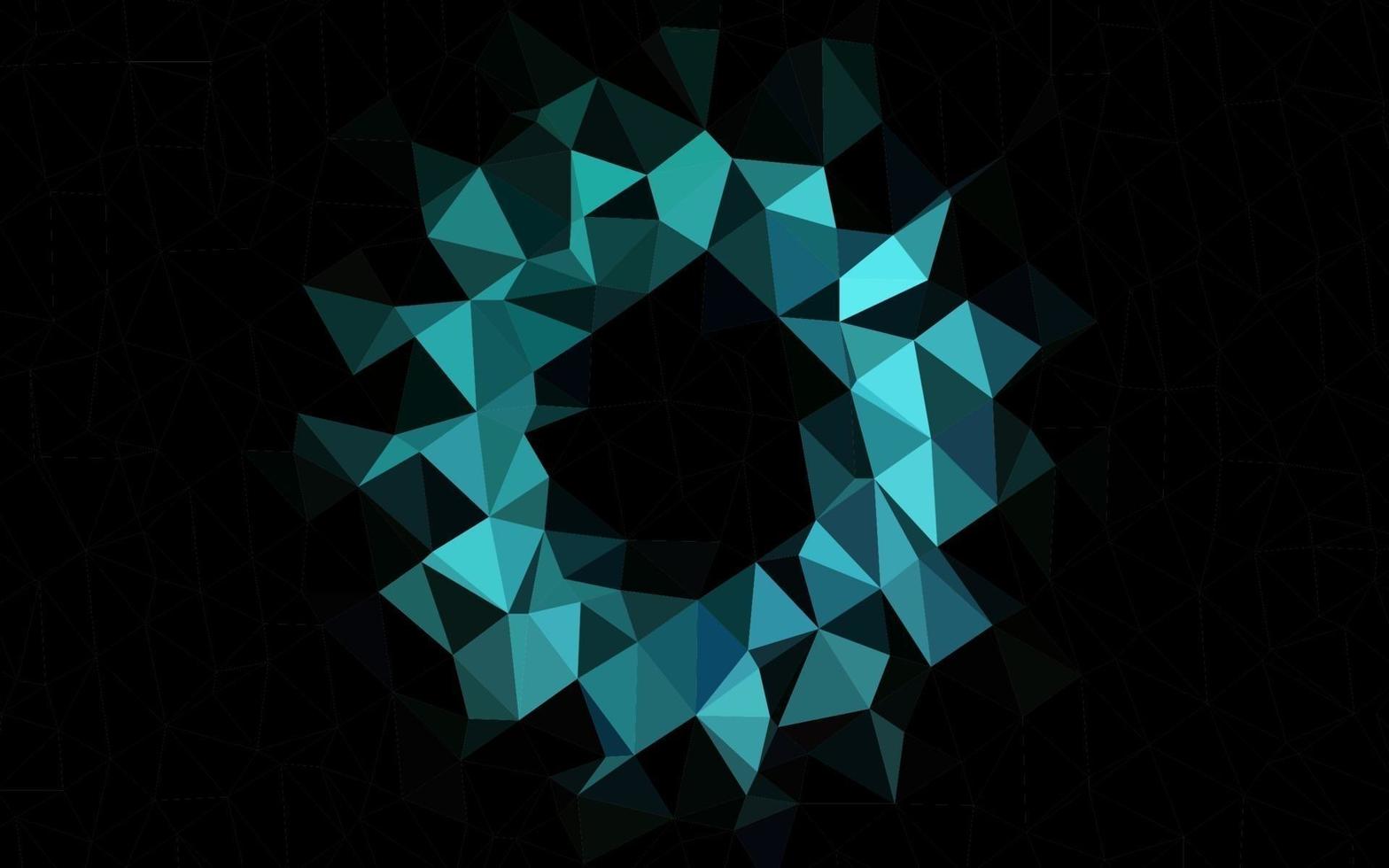 Light BLUE vector polygon abstract backdrop.