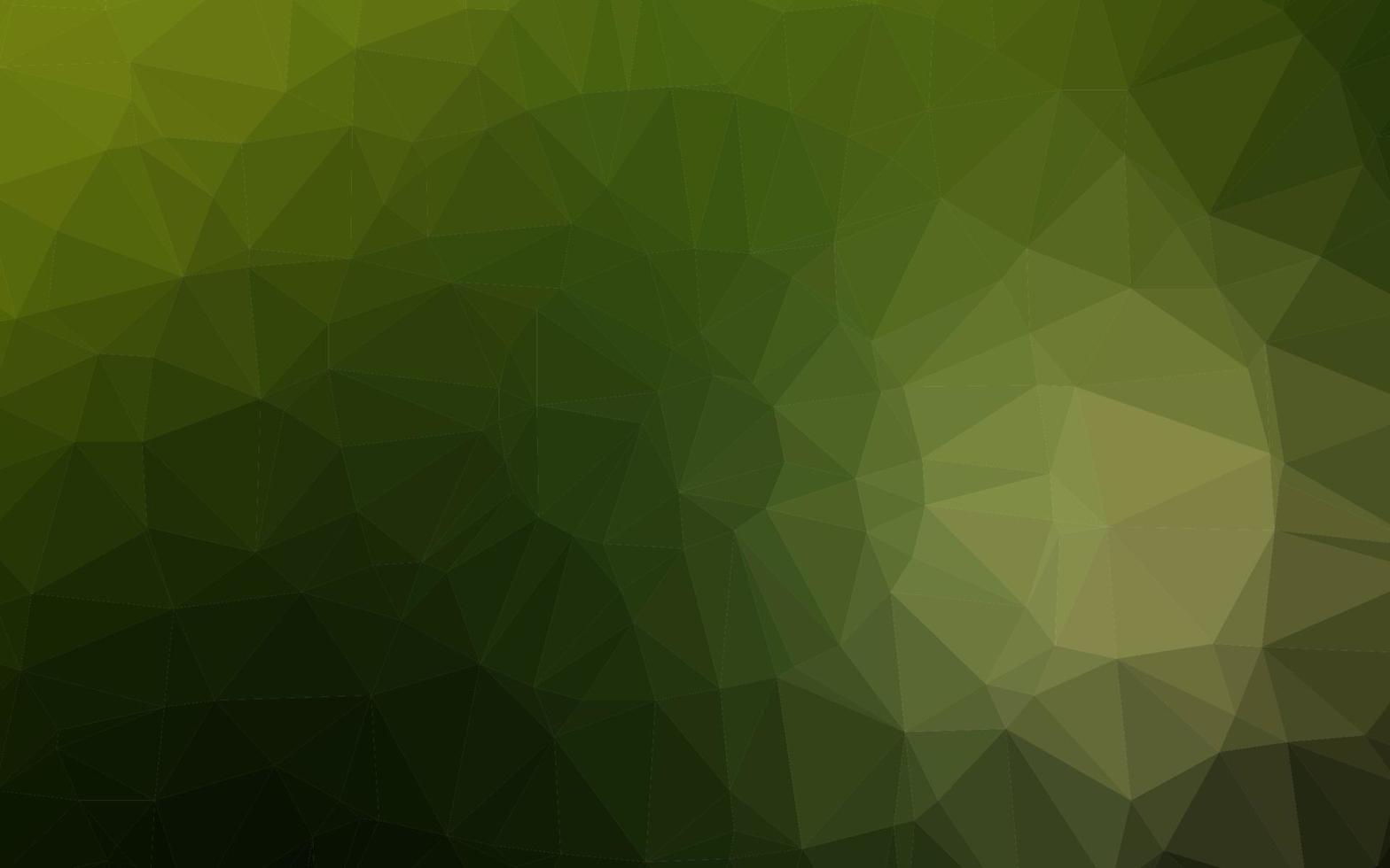 Dark Green vector abstract polygonal layout.