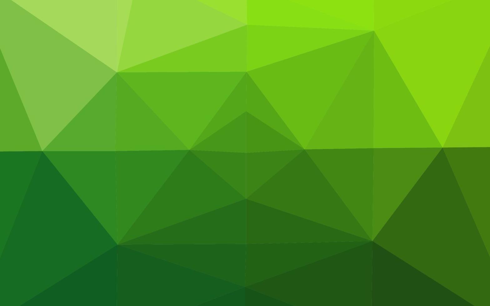 Light Green vector shining triangular pattern.