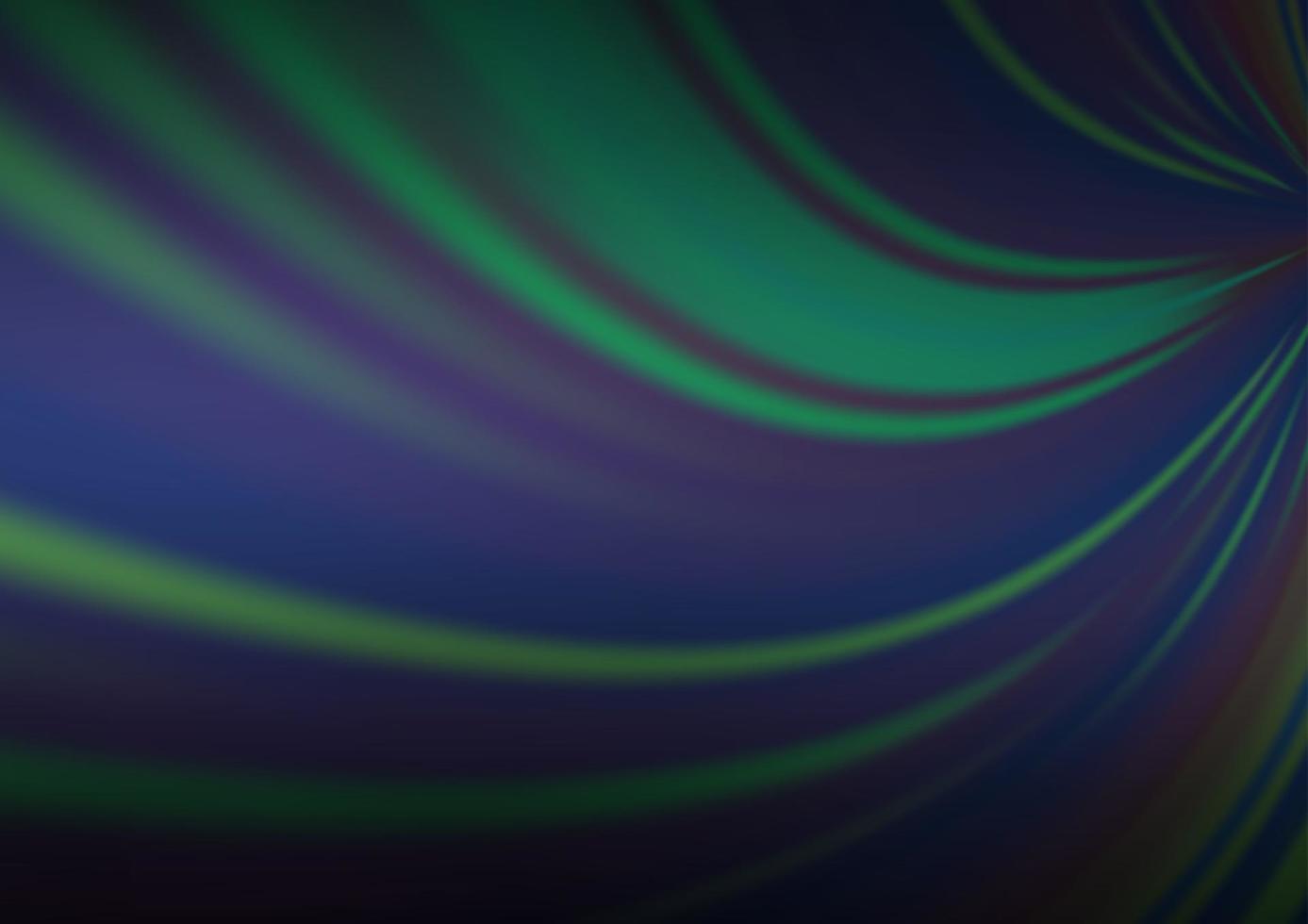 Dark Blue, Green vector glossy bokeh pattern.