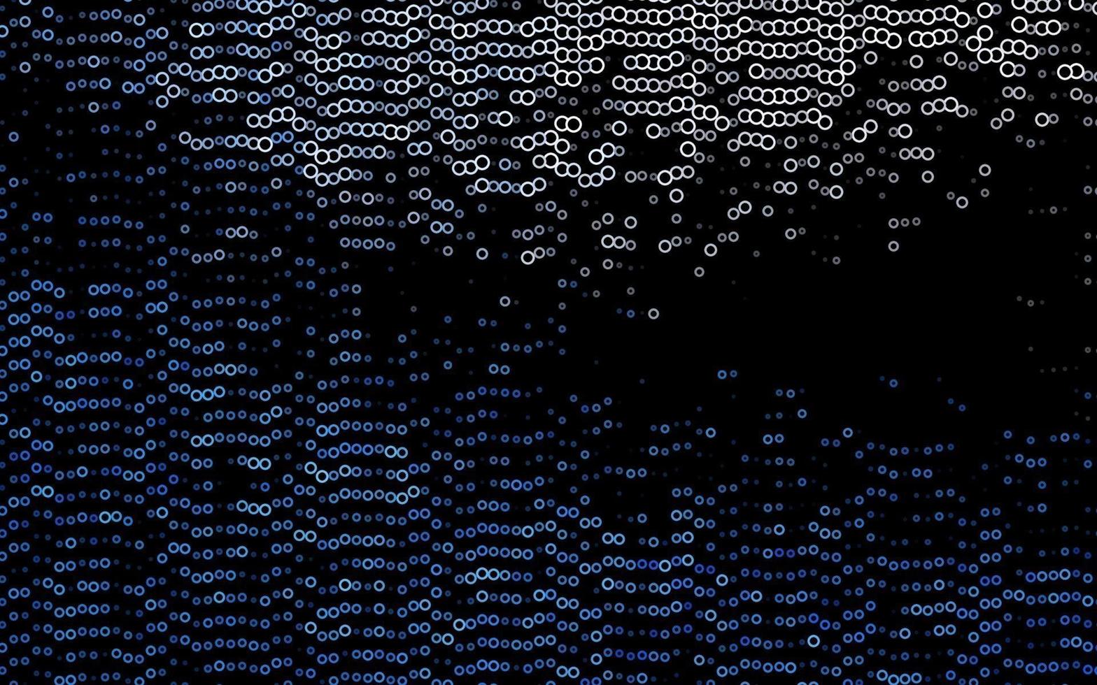 textura de vector azul oscuro con discos.