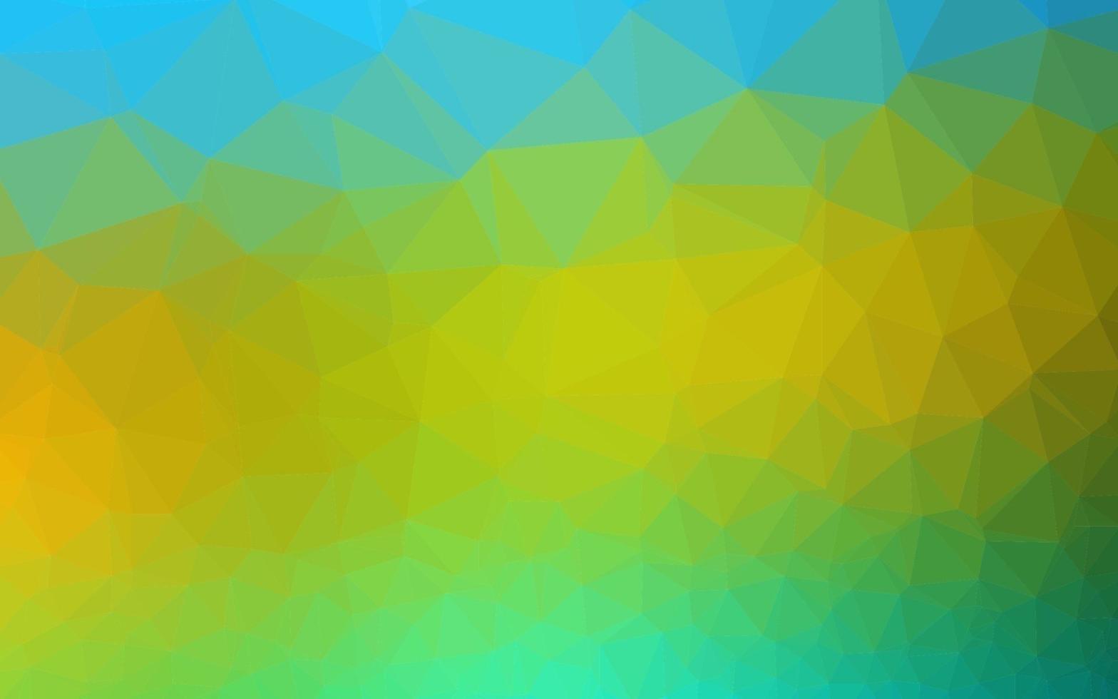 Light Blue, Yellow vector abstract mosaic pattern.