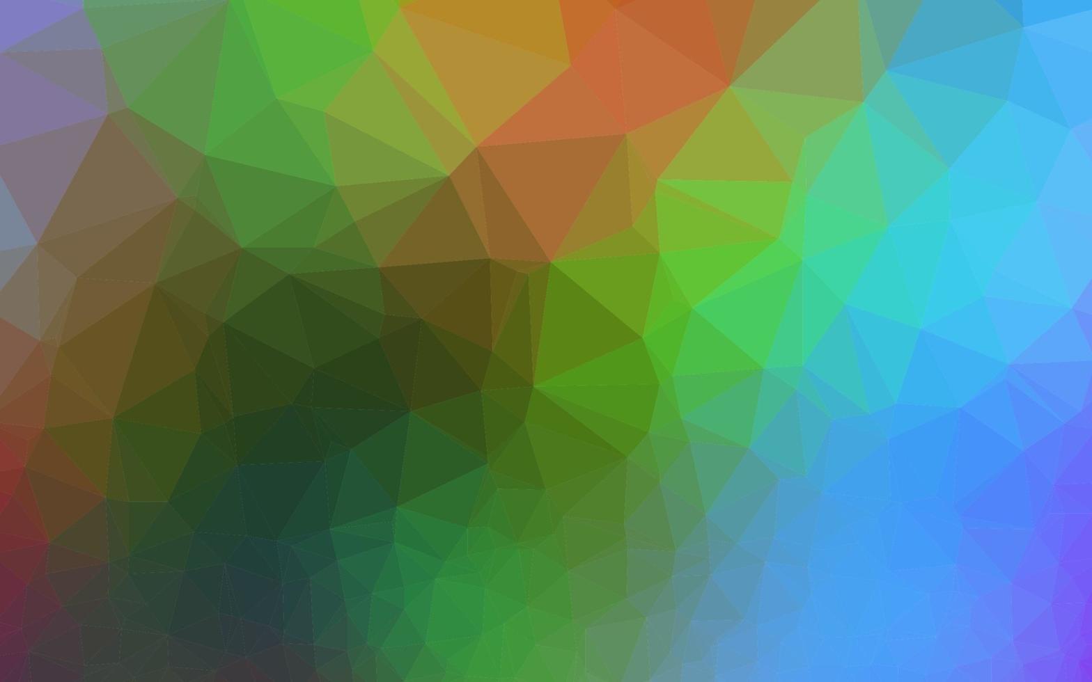 cubierta de polietileno baja de vector de arco iris multicolor claro.