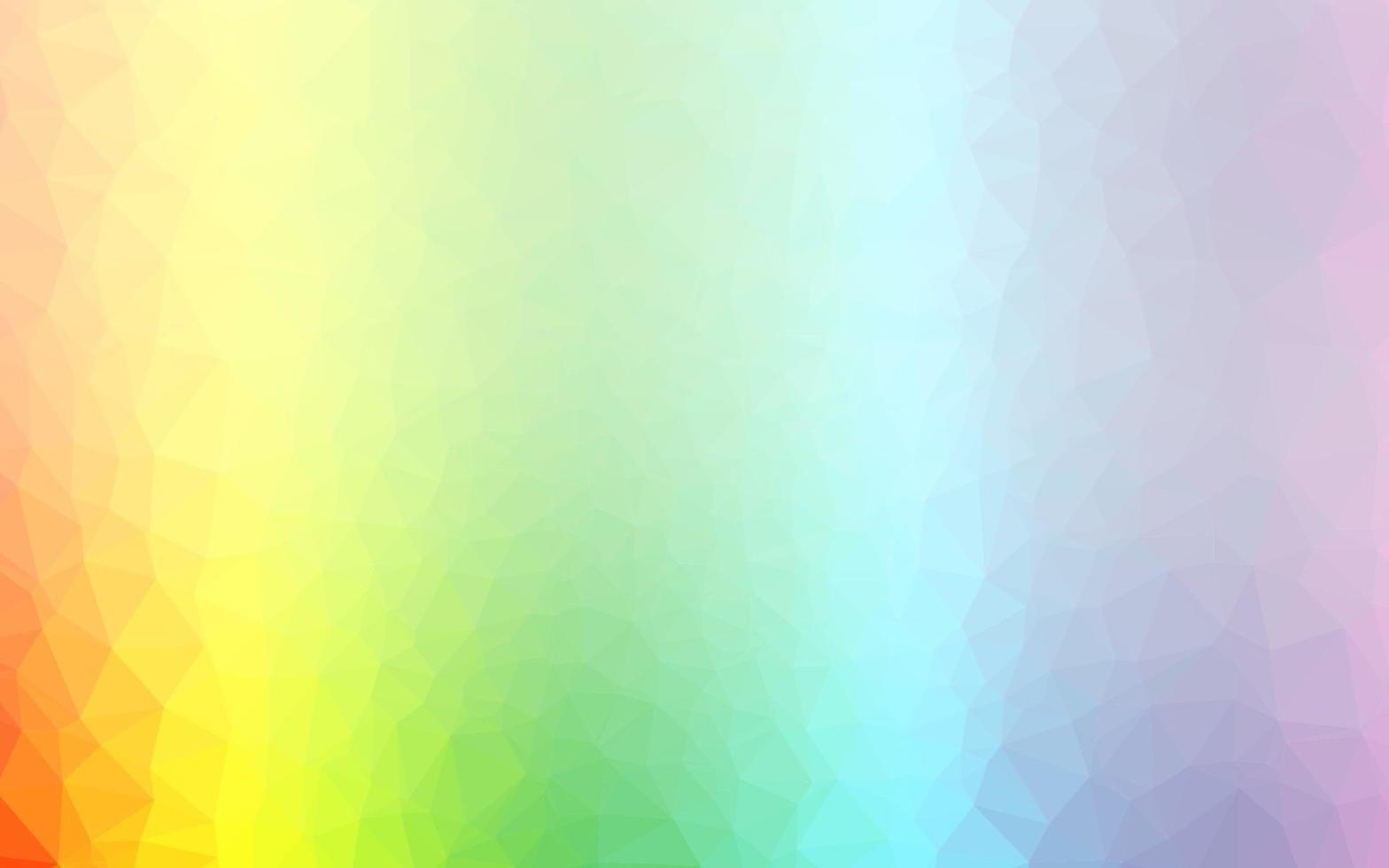 Light Multicolor, Rainbow vector shining triangular background.