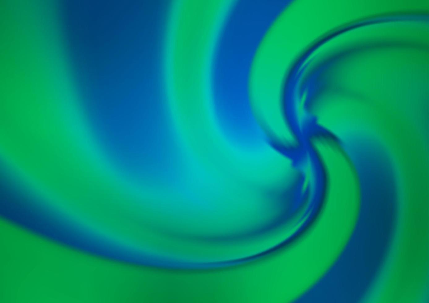 Telón de fondo de vector azul claro, verde con líneas dobladas.