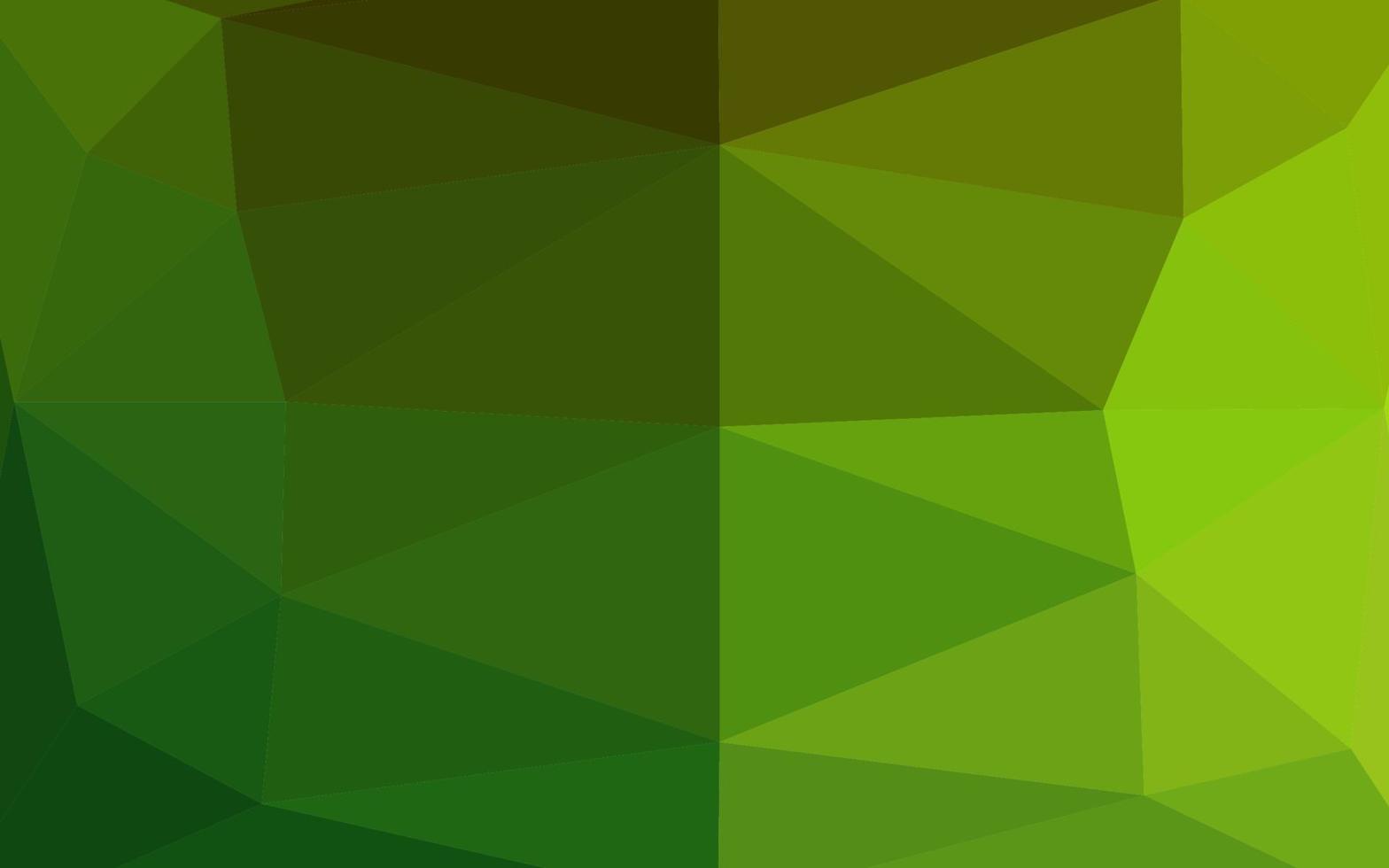 cubierta poligonal abstracta de vector verde claro.