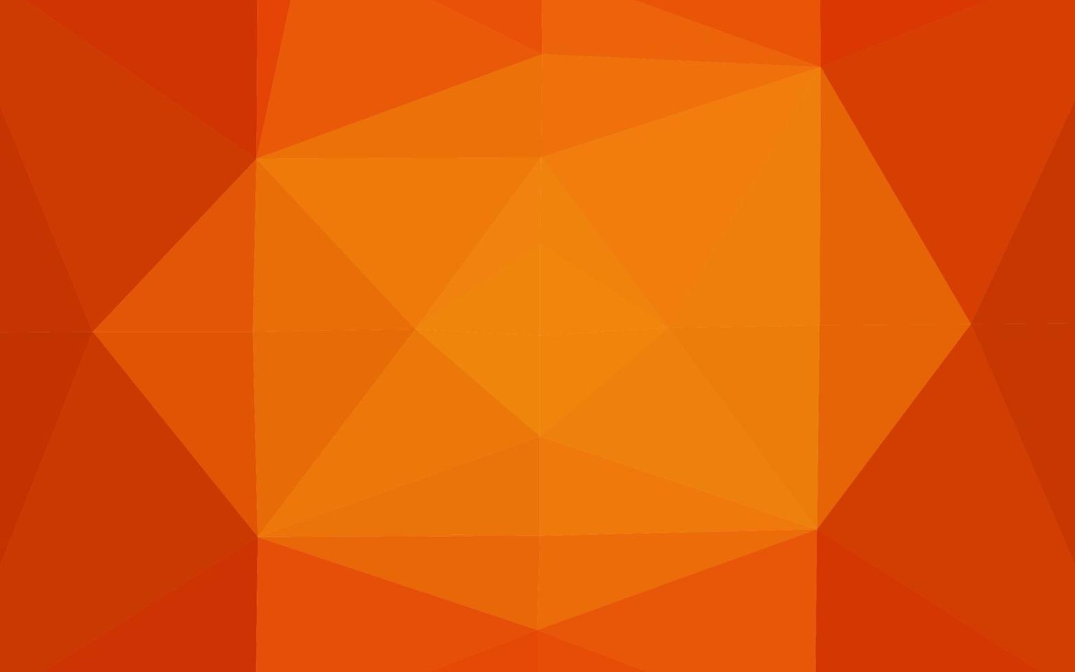 Telón de fondo abstracto de polígono de vector naranja claro.
