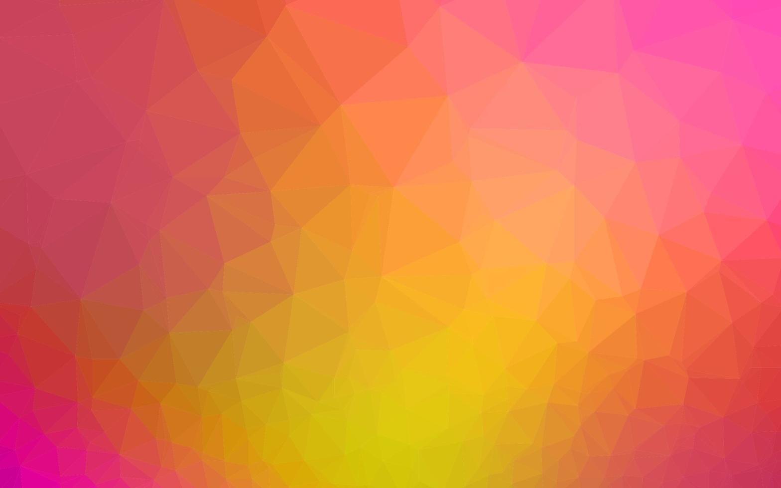 Light Pink, Yellow vector polygonal template.