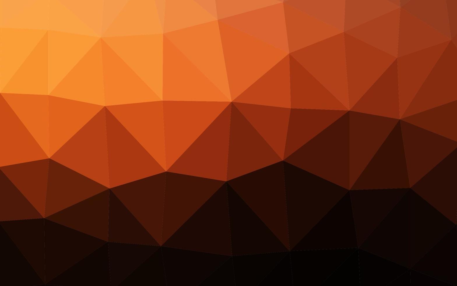 diseño abstracto de polígono vectorial naranja oscuro. vector