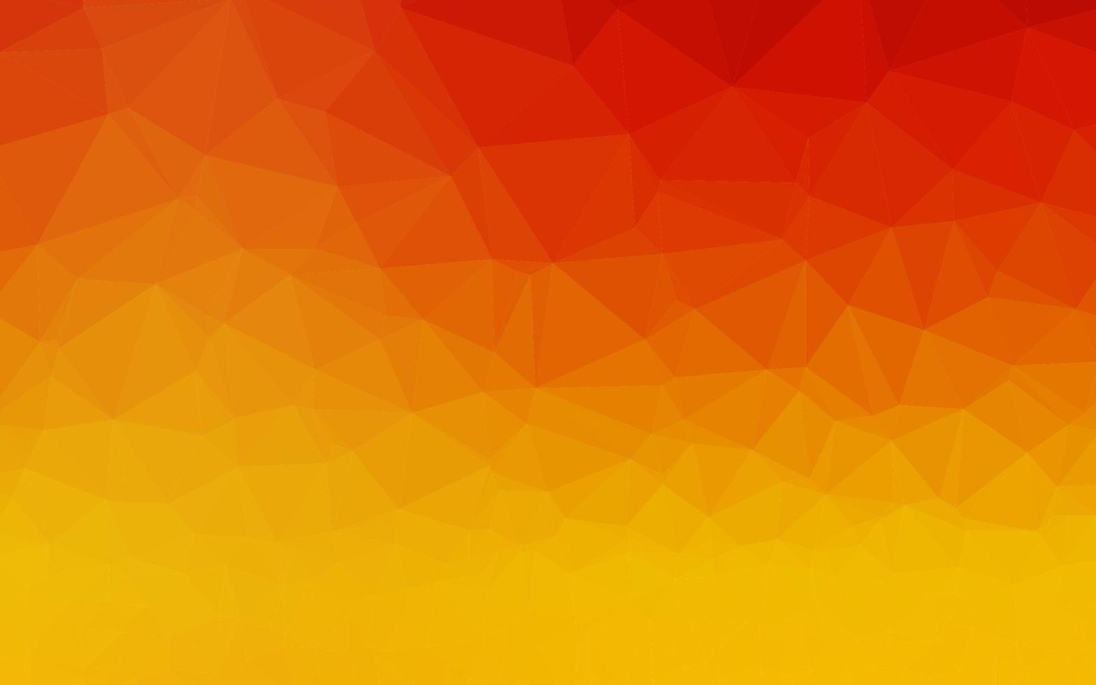Telón de fondo abstracto de polígono de vector naranja claro.