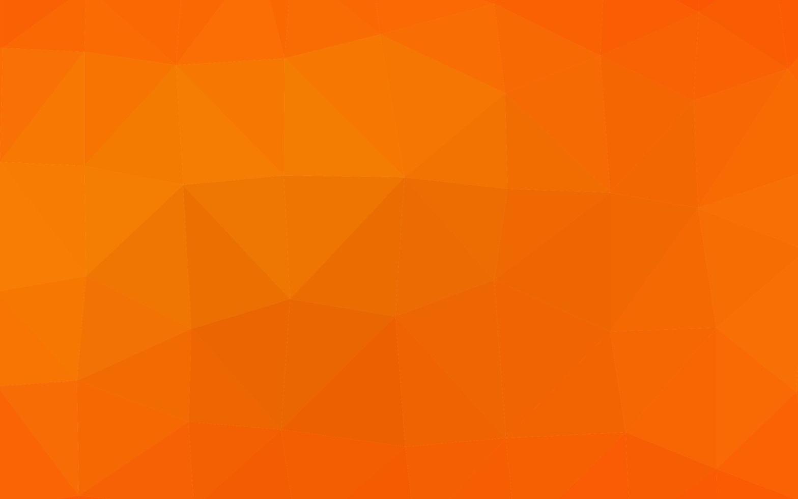 Light Orange vector blurry triangle pattern.