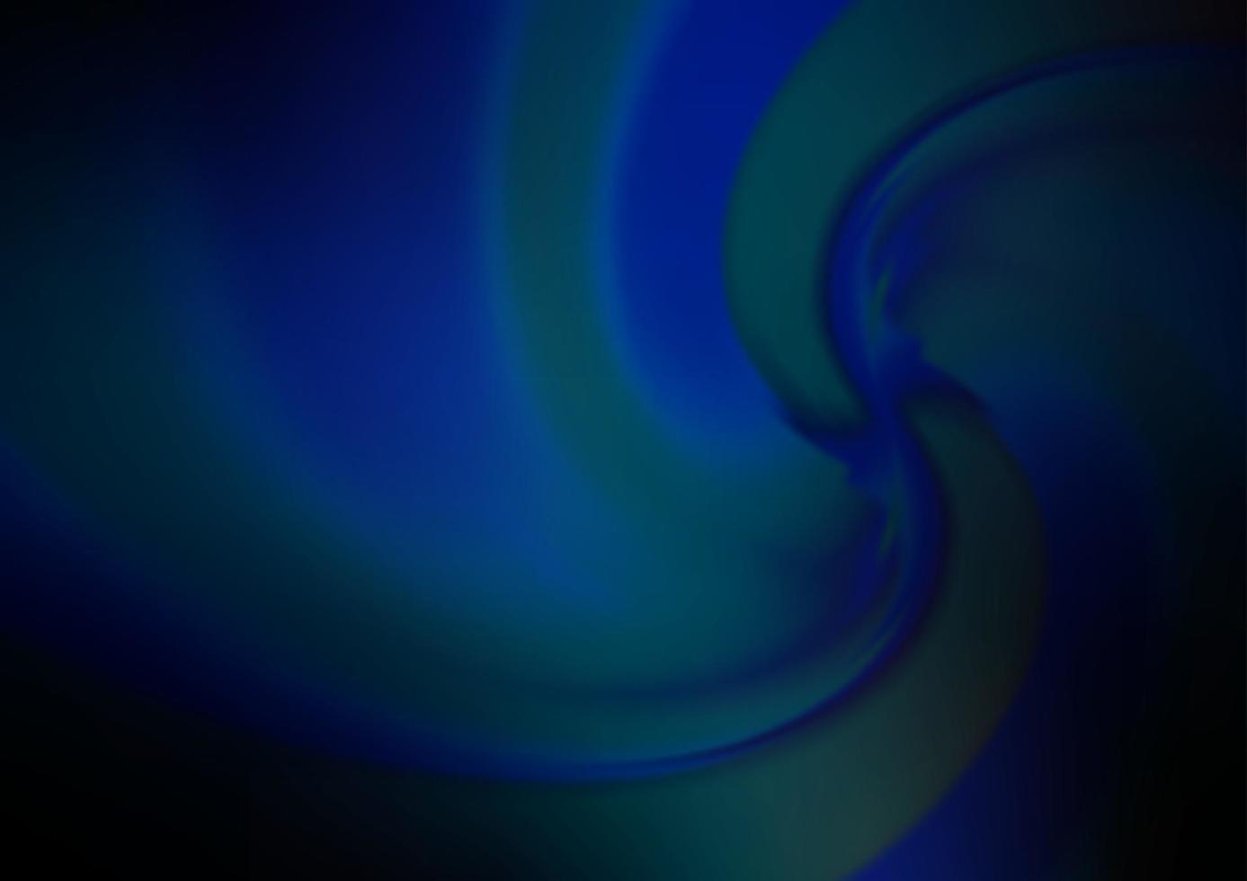 Fondo de vector azul oscuro con círculos curvos.