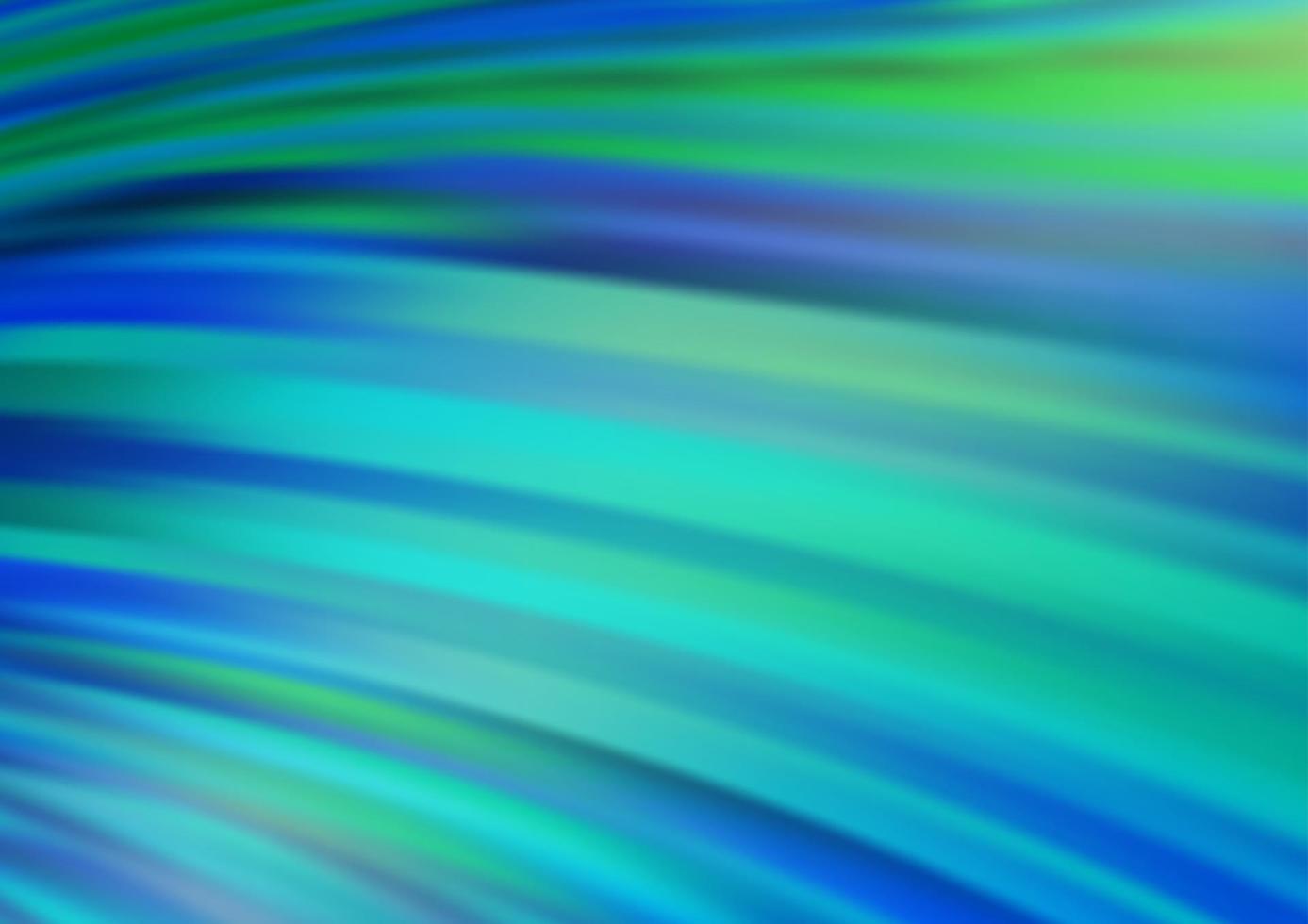 Fondo de vector azul claro, verde con círculos curvos.