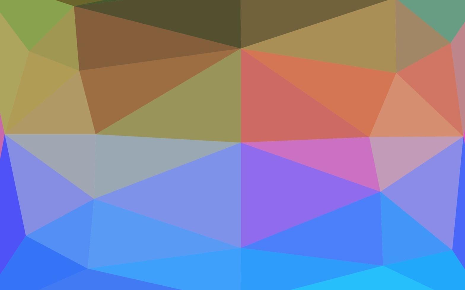 Light Multicolor, Rainbow vector shining triangular pattern.