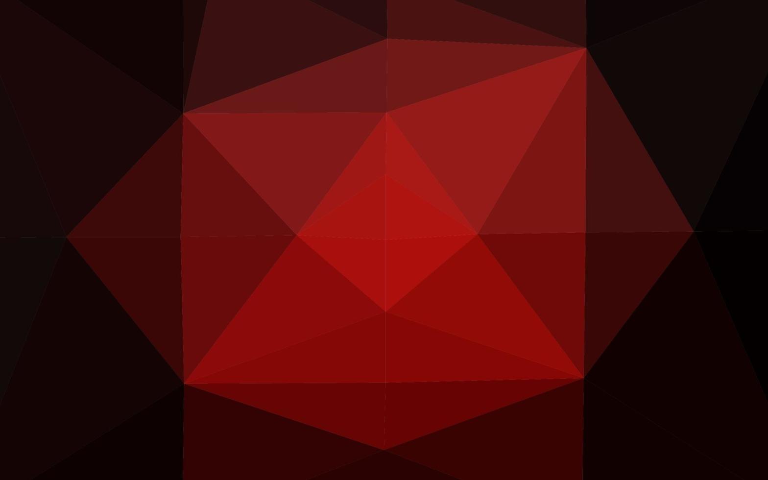Dark Red vector abstract polygonal layout.