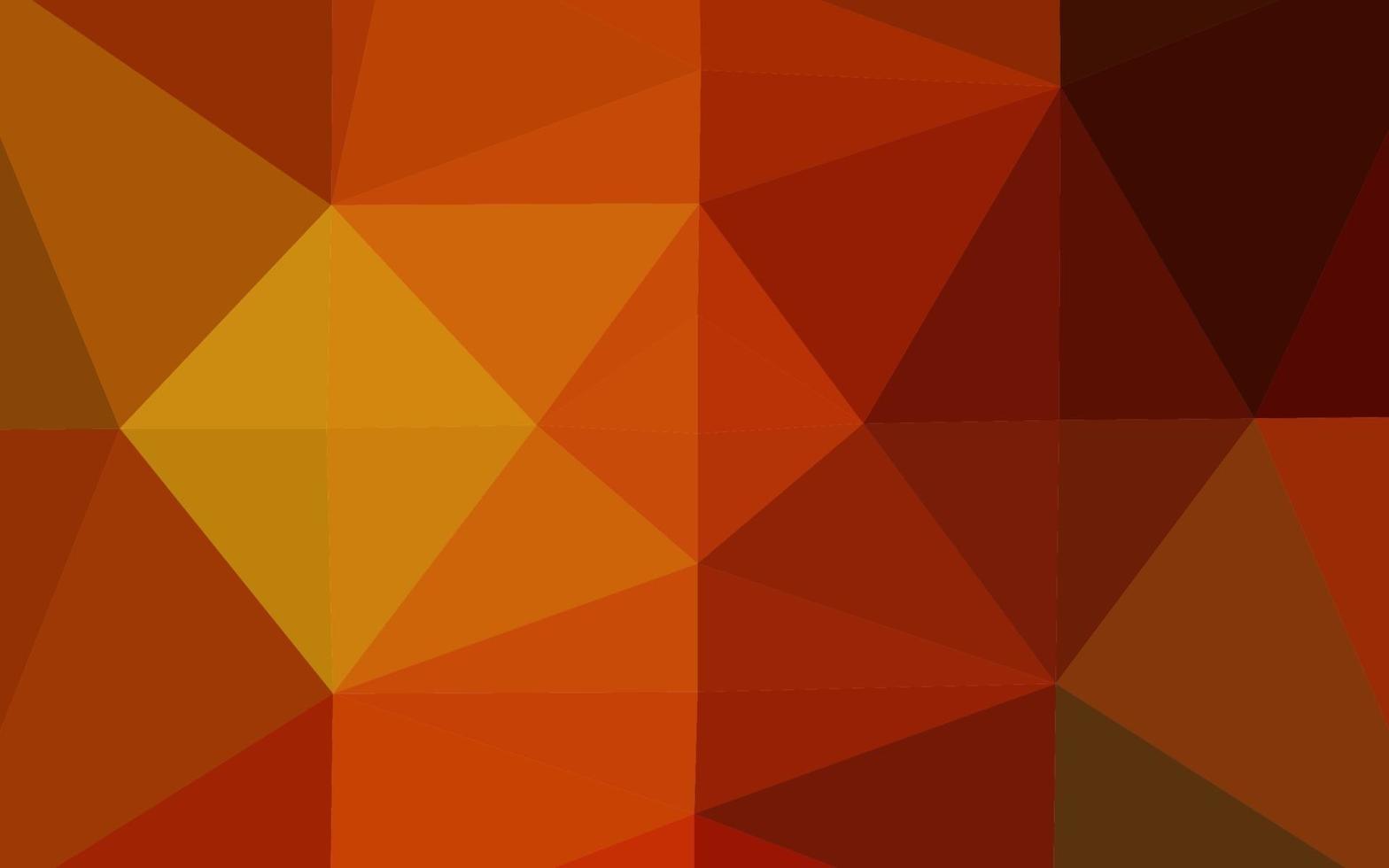 textura de mosaico de triángulo de vector rojo claro, amarillo.