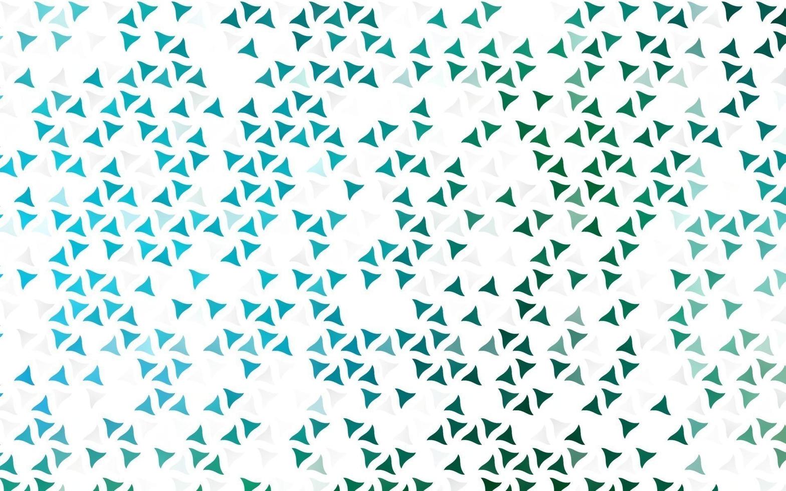 diseño transparente de vector azul claro, verde con líneas, triángulos.